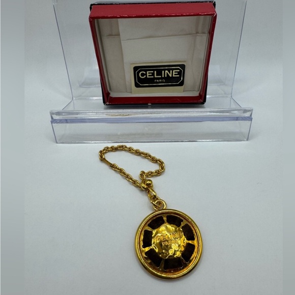 Celine Gold and Black Keychain - Picture 1 of 5